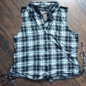 Black and white plaid tanktop